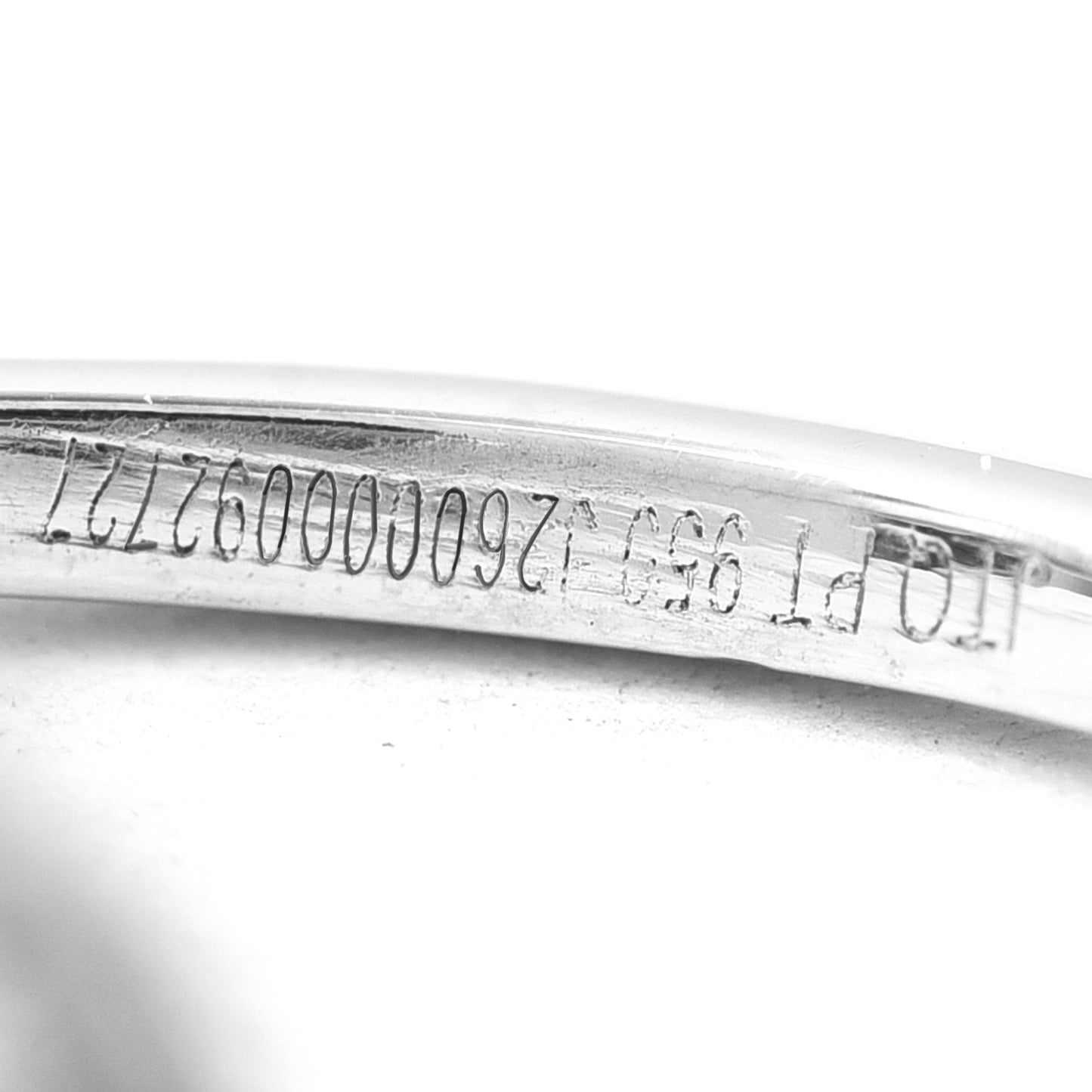 1.62 Ct Oval Sapphire 950 Platinum Ring