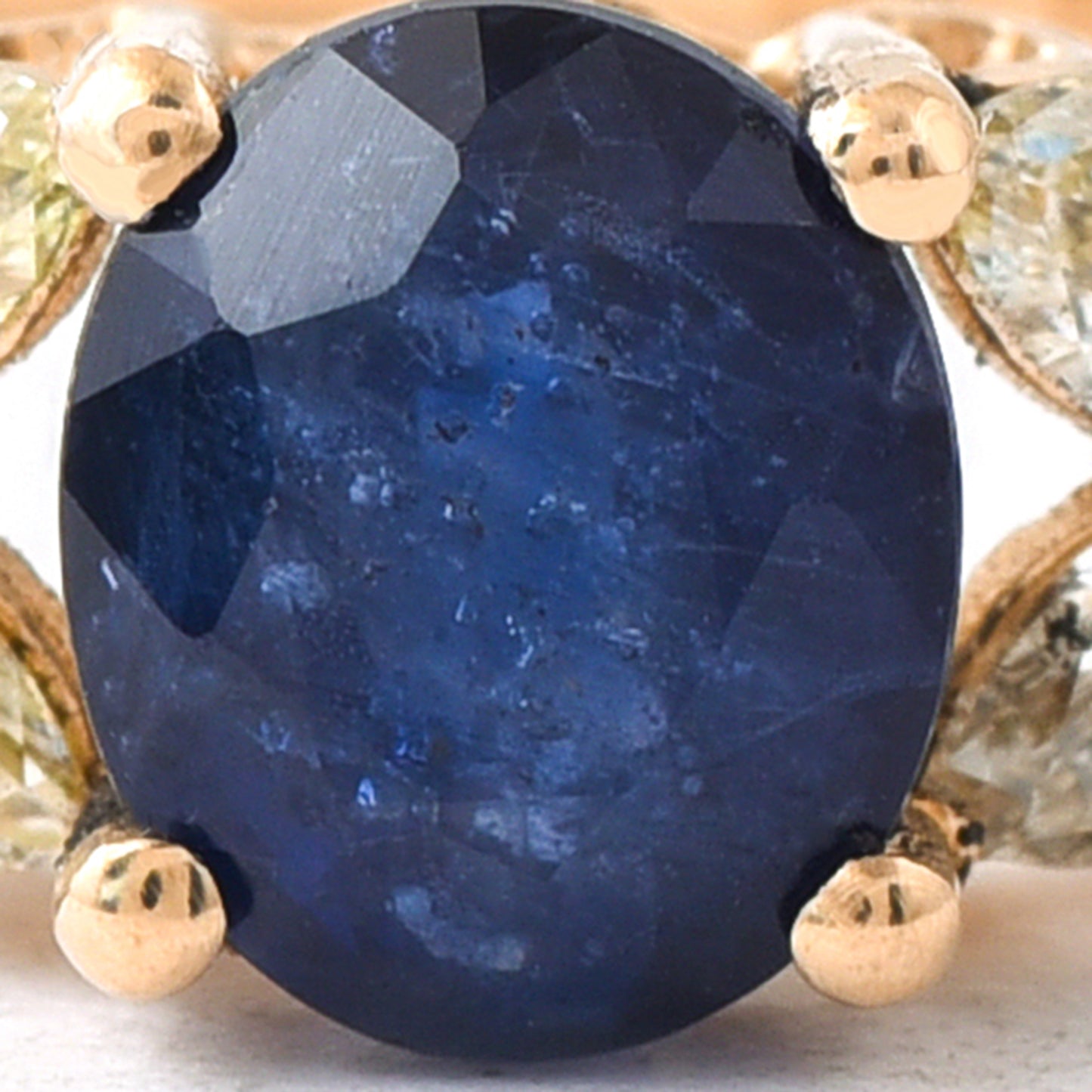 1.33 Ct Oval Sapphire 14K Gold Ring