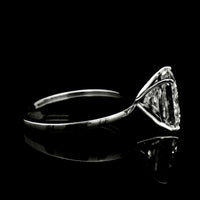 3.74 Carats Lab Grown Diamond 14K Gold Ring