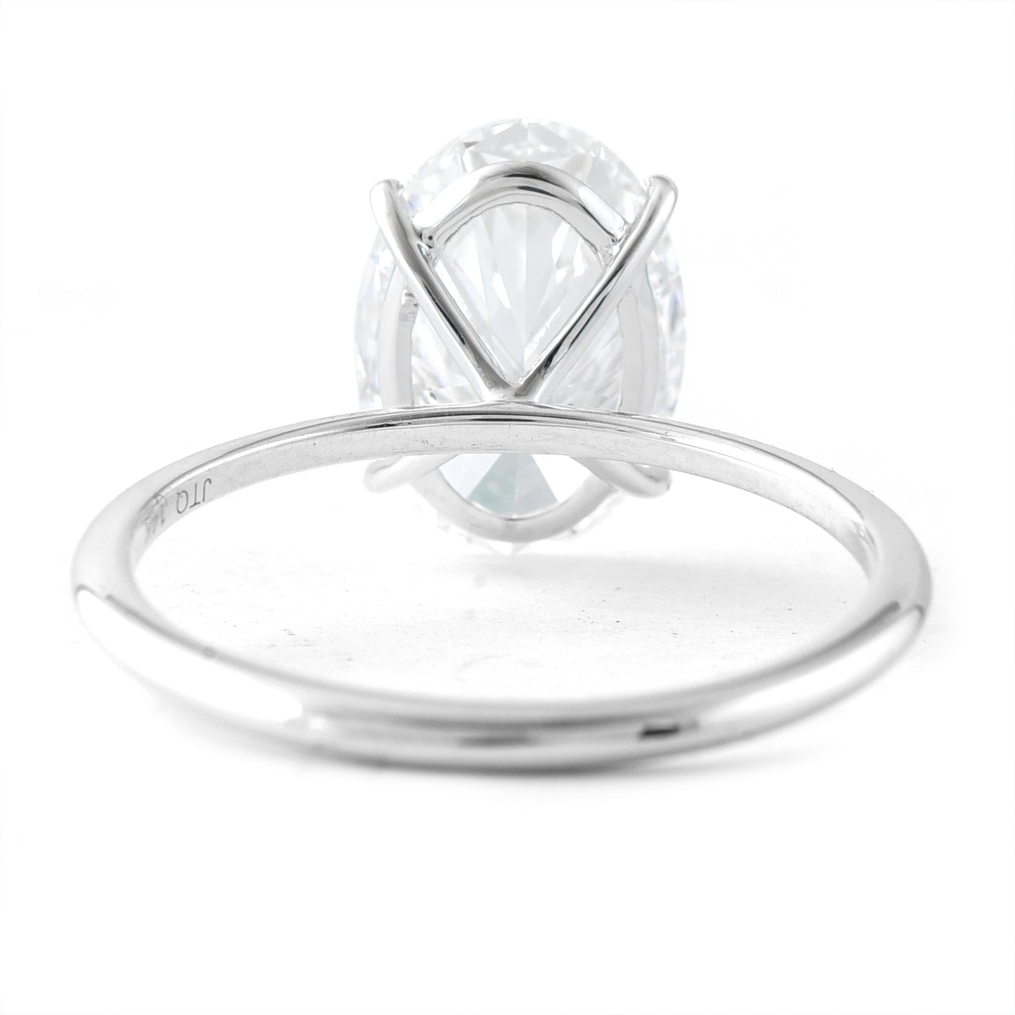 3.06 Carats Lab Grown Diamond 14K Gold Ring