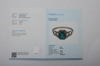 1.05 Ct Octagon Step Cut Natural Emerald 14K Gold Ring