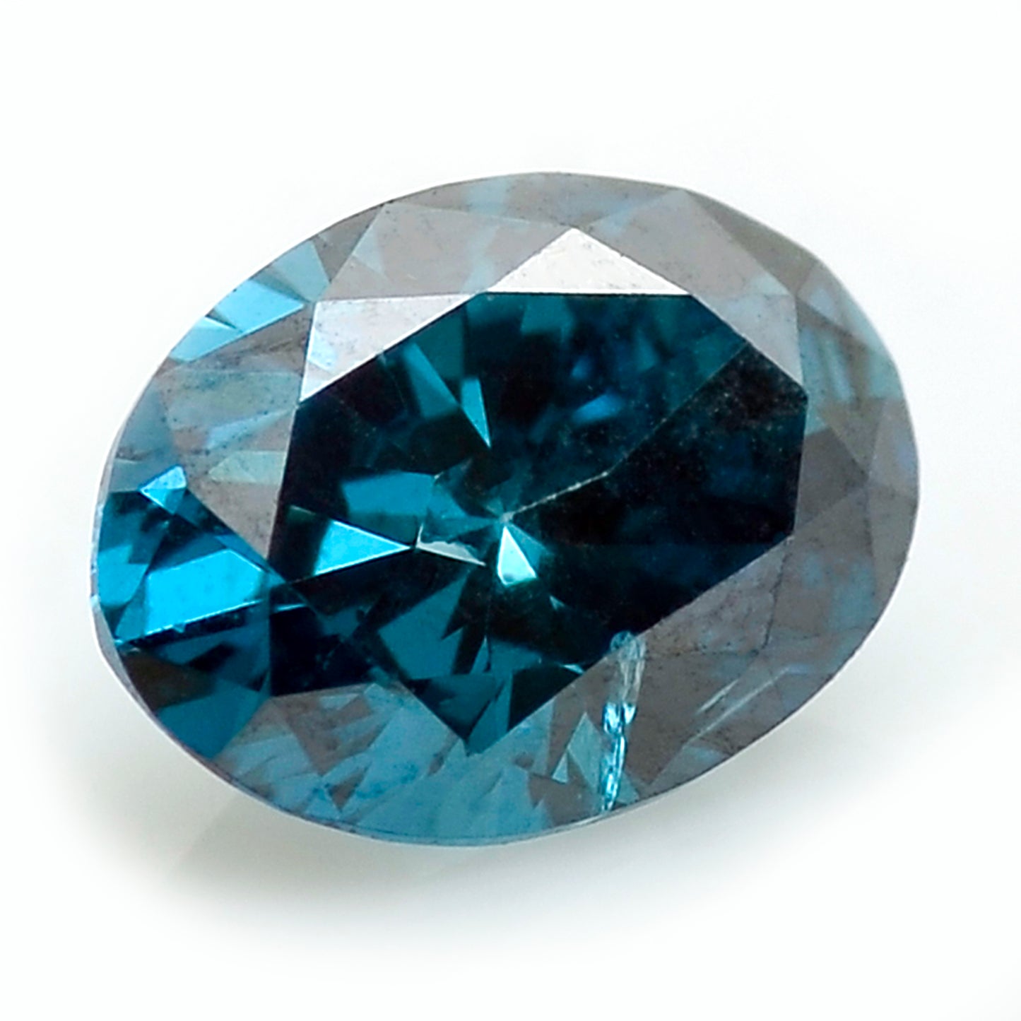 0.25 Blue Diamond Oval Loose Diamond