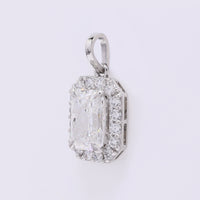 2.30 Carats Lab Grown Diamond 950 Platinum Pendant