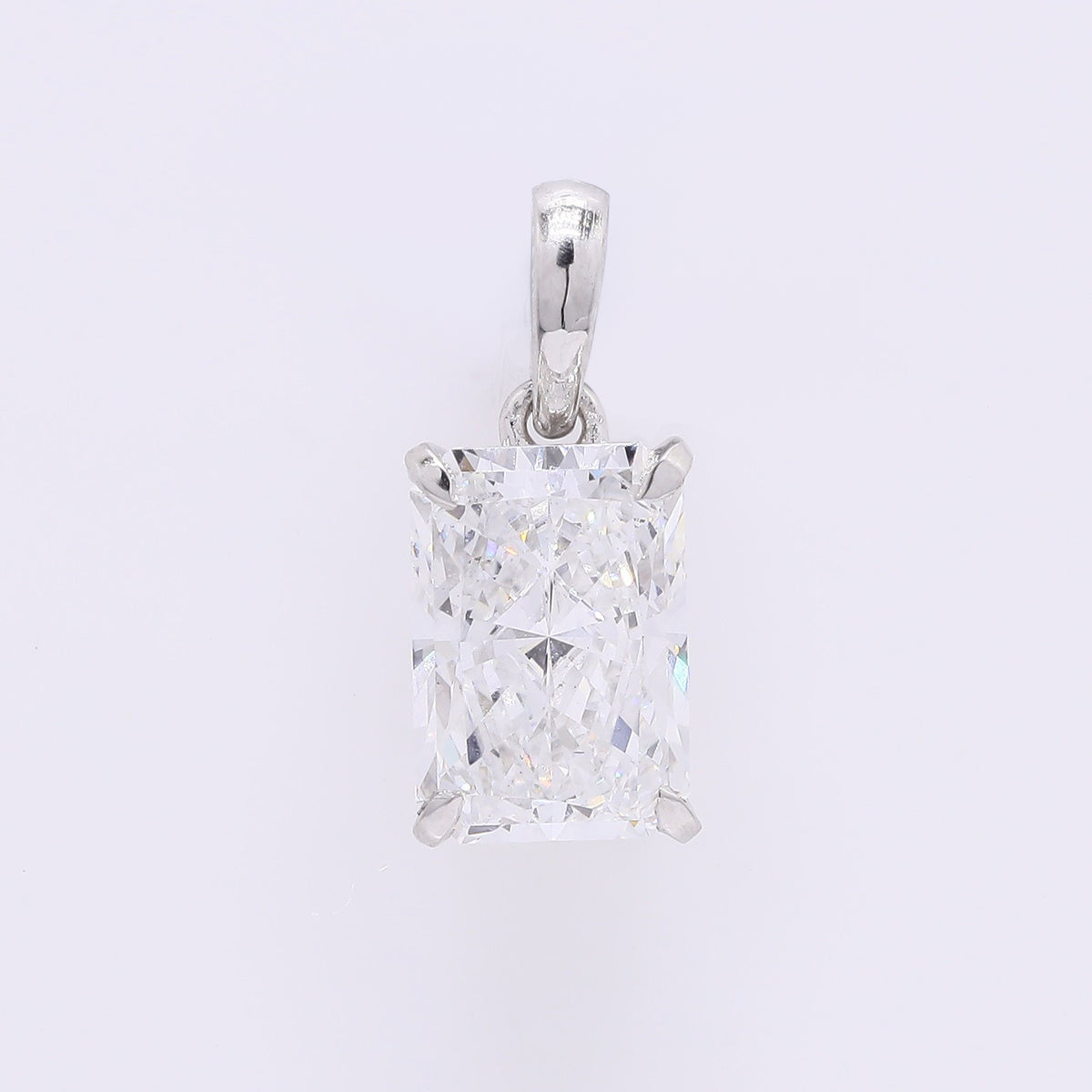 1.94 Carats Lab Grown Diamond 950 Platinum Pendant