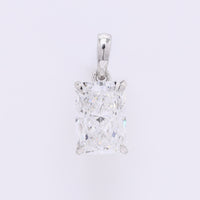 1.94 Carats Lab Grown Diamond 950 Platinum Pendant