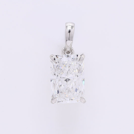 1.94 Carats Lab Grown Diamond 950 Platinum Pendant