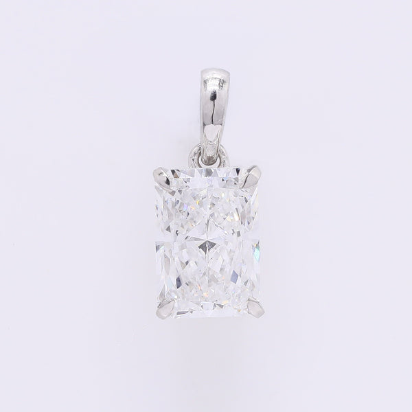 1.94 Carats Lab Grown Diamond 950 Platinum Pendant