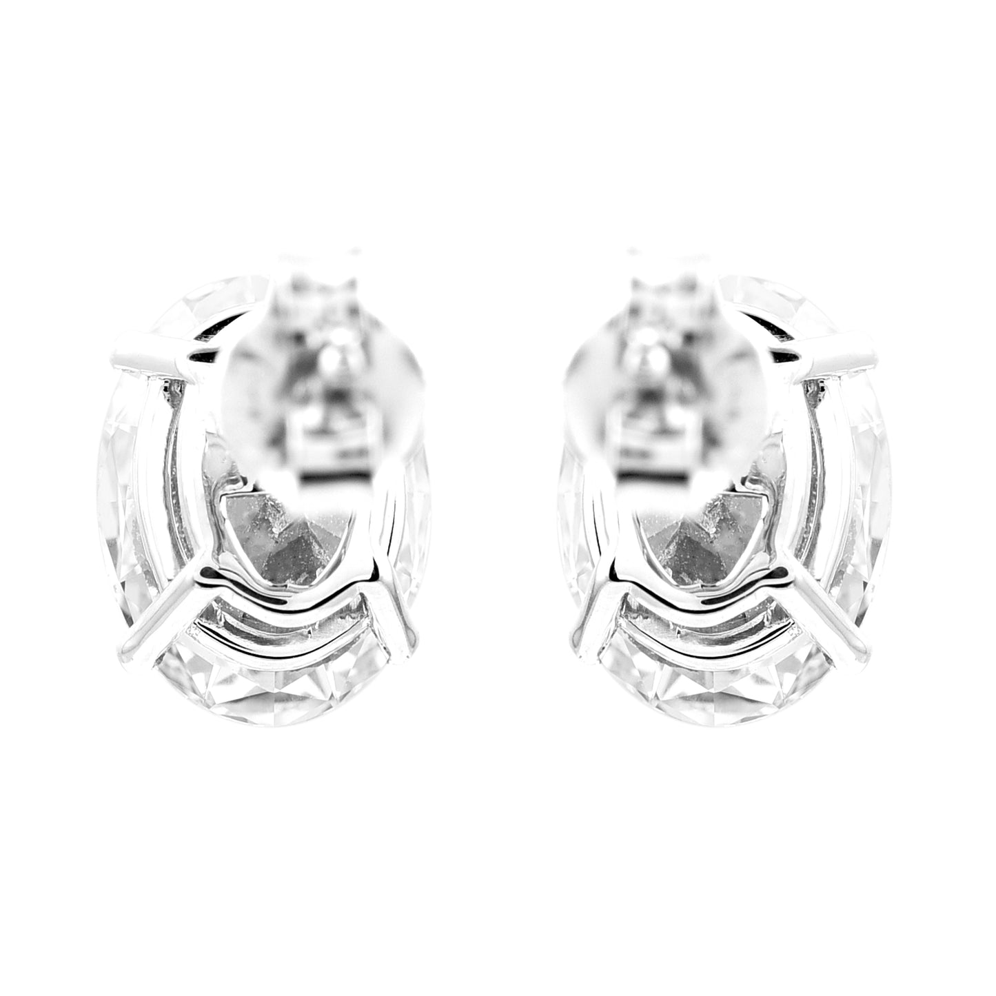 3.84 Carats Lab Grown Diamond 14K Gold Earrings