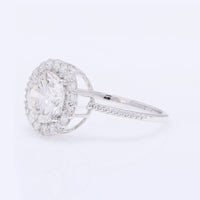 2.43 Carats Lab Grown Diamond 14K Gold Ring
