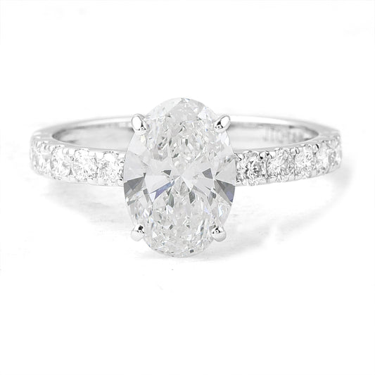 2.48 Carats Lab Grown Diamond 14K Gold Ring