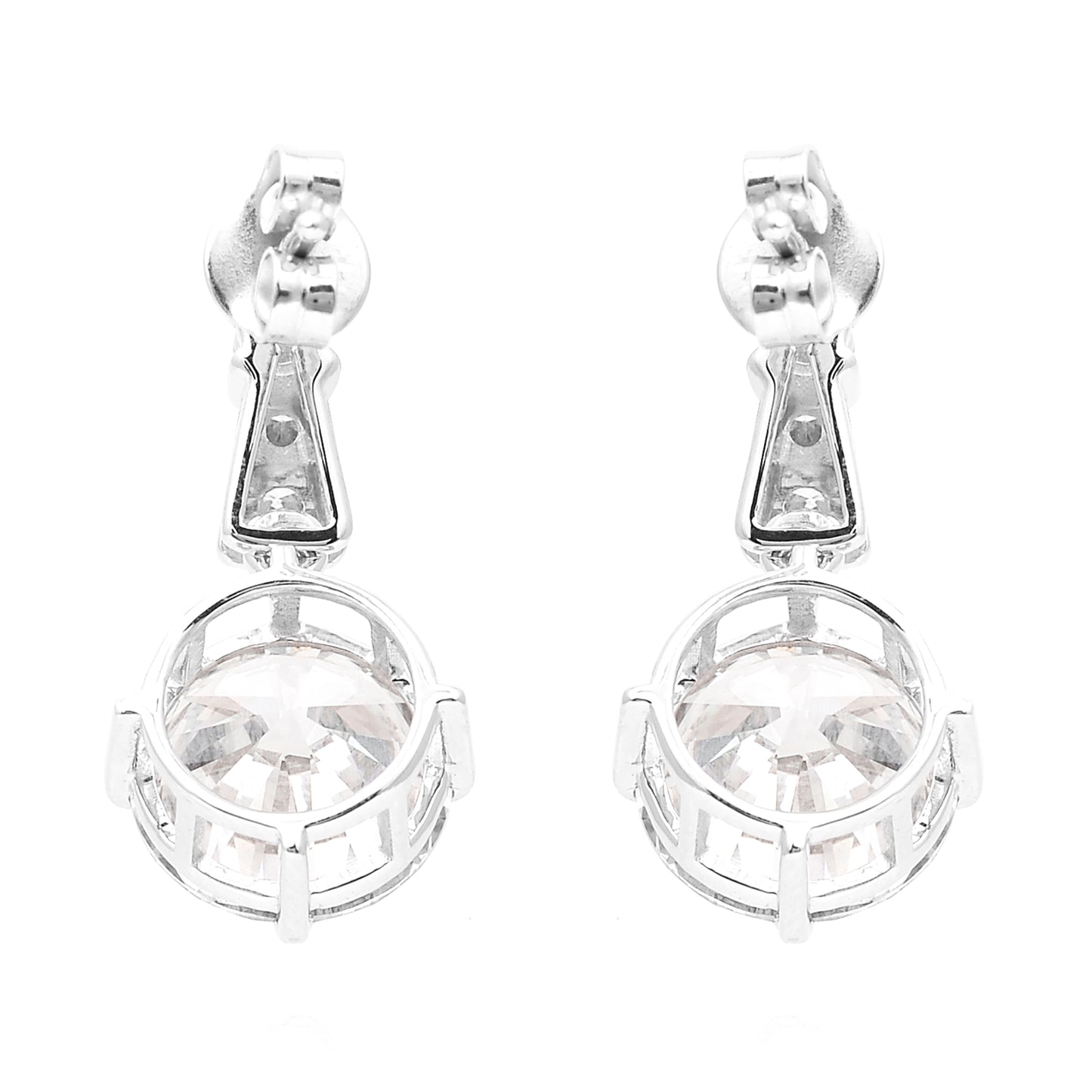 5.07 Carats Lab Grown Diamond 14K Gold Earrings