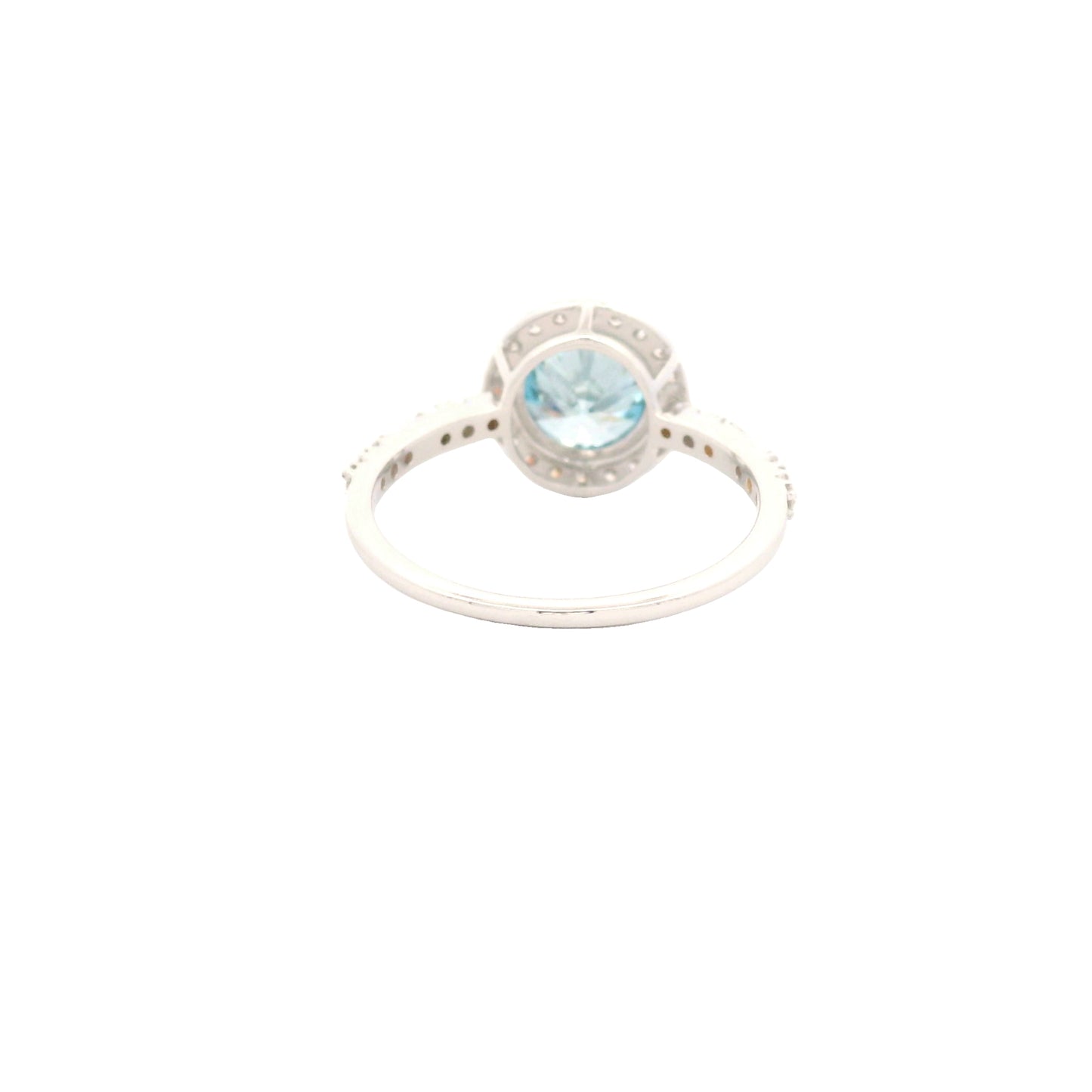 1.81 Carats Blue Lab Grown Diamond 14K Gold Ring