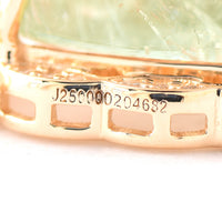 12.65 Ct Pear Cabochon Cut Natural Tourmaline 14K Gold Pendant