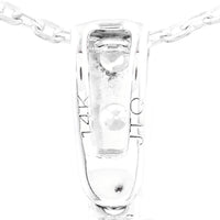 2.46 Carats Pink Lab Grown Diamond 14K Gold Pendant