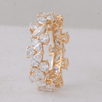 3.17 Carats Lab Grown Diamond 14K Gold Ring