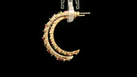 2.22 Ct Marquise Tourmaline 14K Gold Earrings