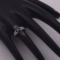 1.89 Ct Oval Mixed Cut Natural Sapphire 950 Platinum Ring