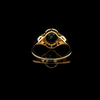 2.29 Ct Oval Mixed Cut Natural Sapphire 14K Gold Ring