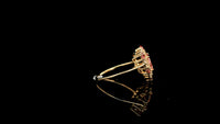 1.68 Ct Trillion Tourmaline 14K Gold Ring