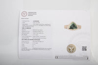 1.36 Ct Triangular Mixed Cut Natural Tourmaline 14K Gold Ring