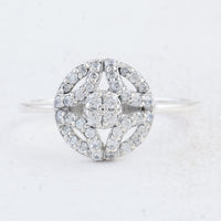 0.79 Ct Round Cubic Zirconia 925 Sterling Silver Ring