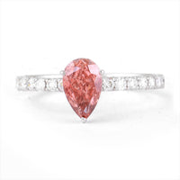 1.34 Carats Pink Lab Grown Diamond 14K Gold Ring
