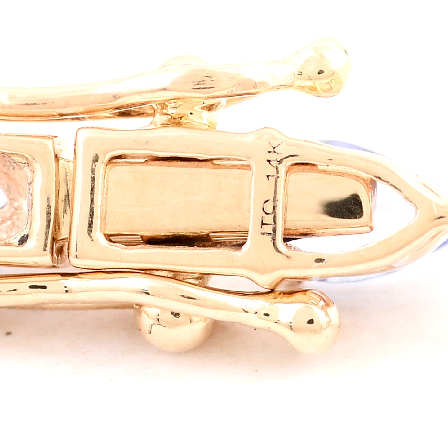 3.16 Ct Pear Tanzanite 14K Gold Bracelet