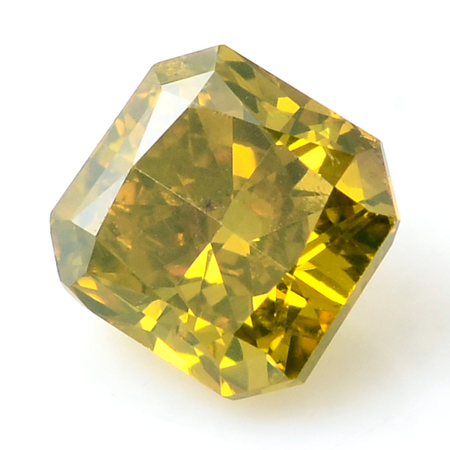 0.34 Carat Yellow Diamond Octagon Loose Gemstone