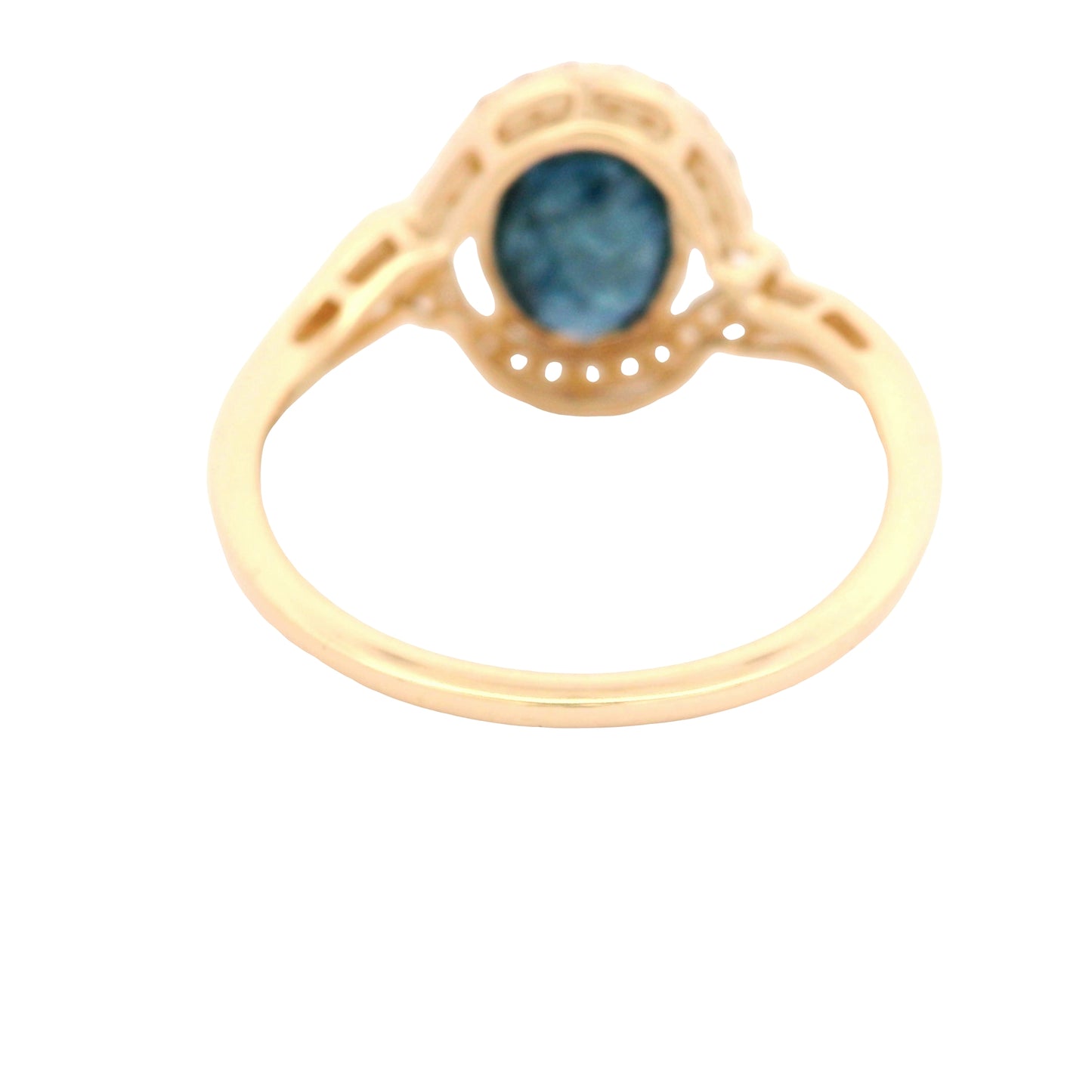 2.11 Ct Oval Sapphire 14K Gold Ring