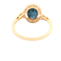 2.11 Ct Oval Sapphire 14K Gold Ring