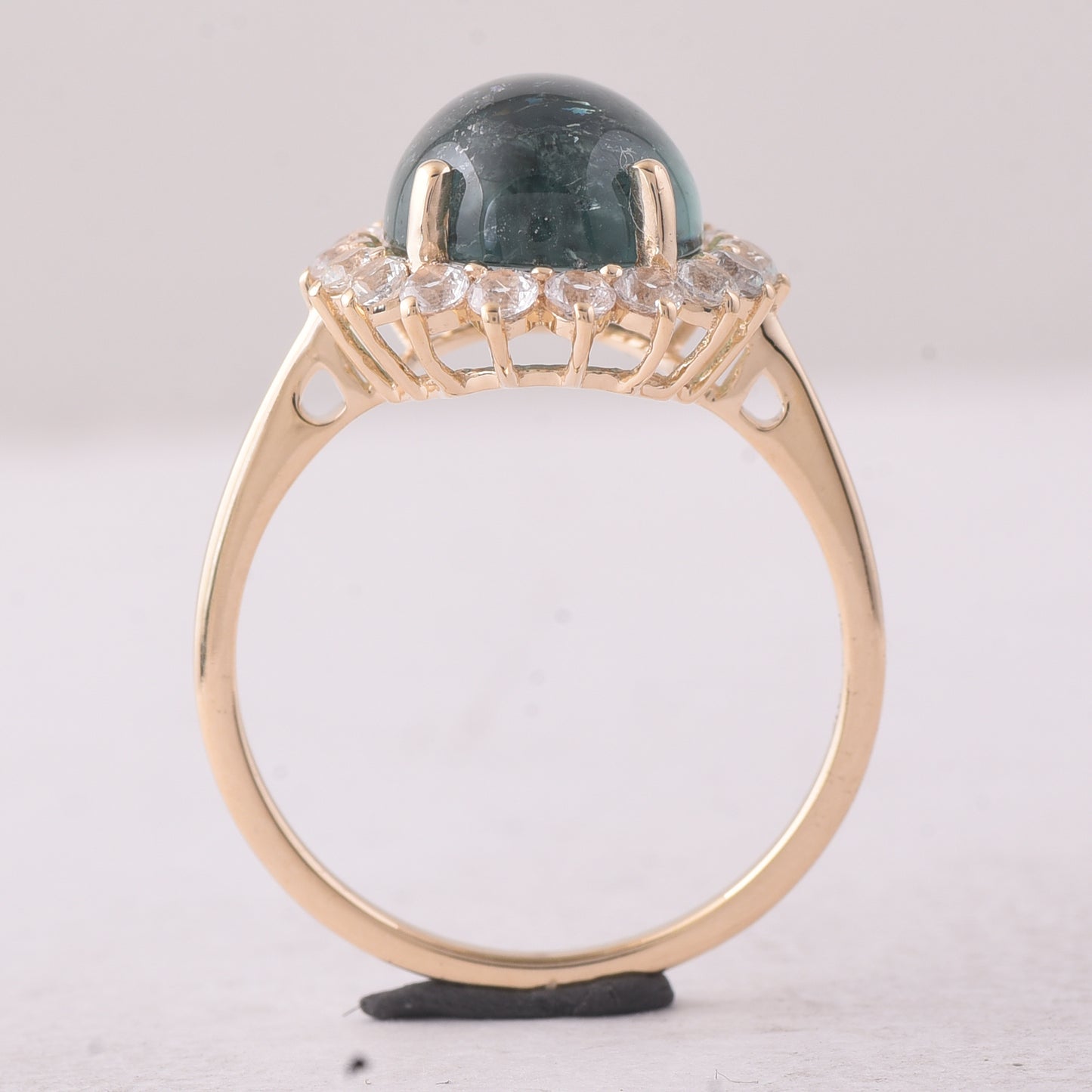 5.32 Ct Oval Tourmaline 9K Gold Ring
