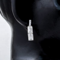 4.27 Carats Lab Grown Diamond 14K Gold Earrings