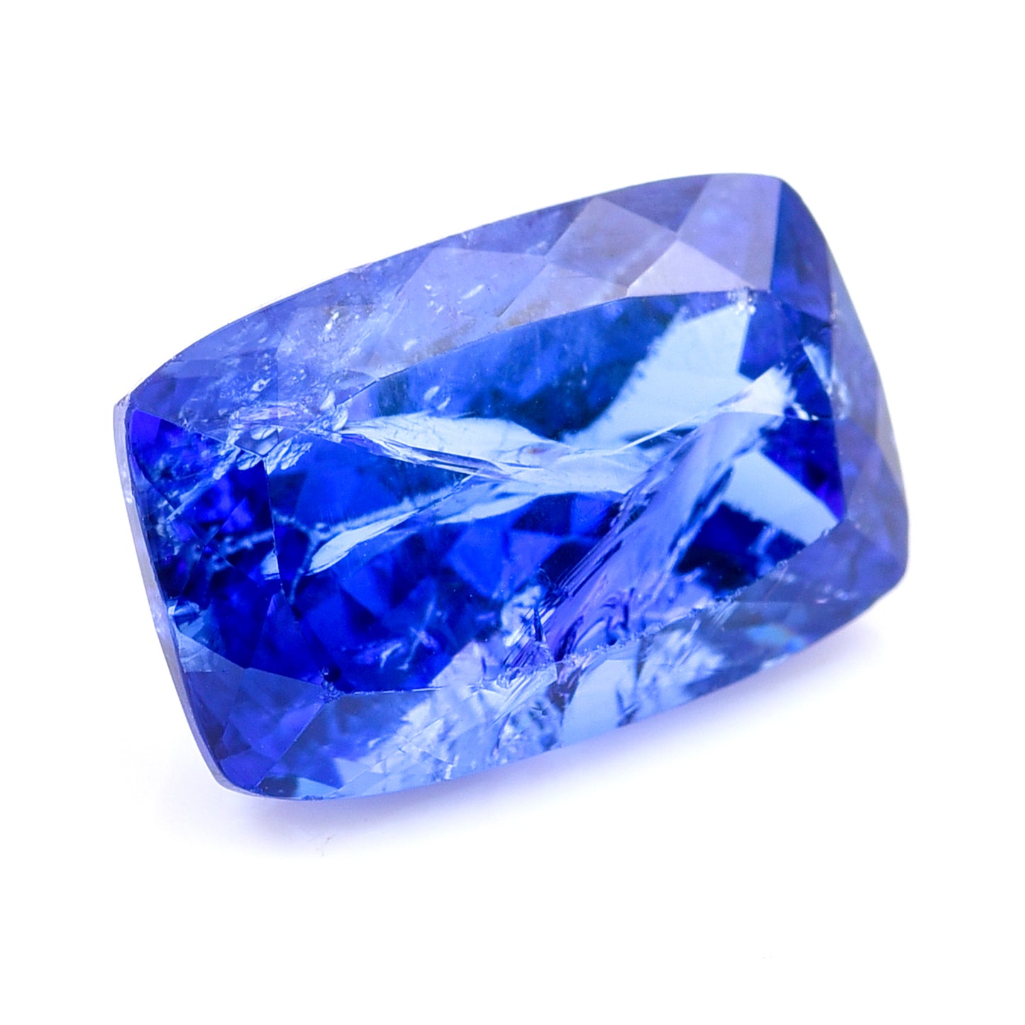 12.05 Natural Zoisite Tanzanite Rectangular Cushion Mixed Cut Gemstone
