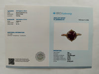 3.97 Ct Round Mixed Cut Natural Ruby 14K Gold Ring