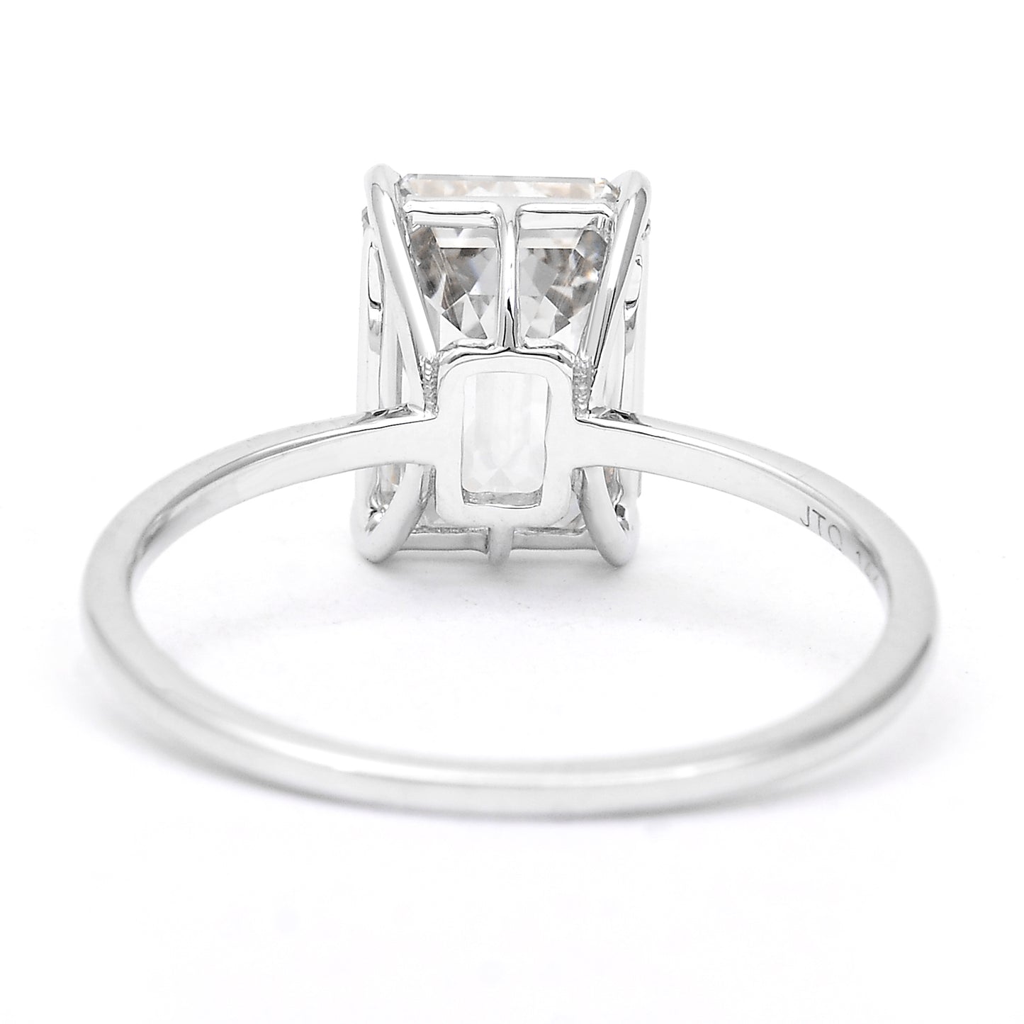 3.07 Carats Lab Grown Diamond 14K Gold Ring