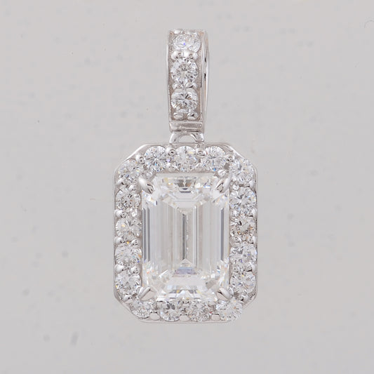 2.52 Carats Lab Grown Diamond 14K Gold Pendant