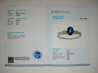 1.24 Ct Oval Natural Sapphire 14K Gold Ring