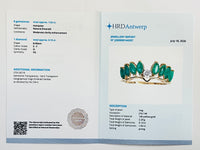 1.15 Ct Marquise Natural Emerald 14K Gold Ring