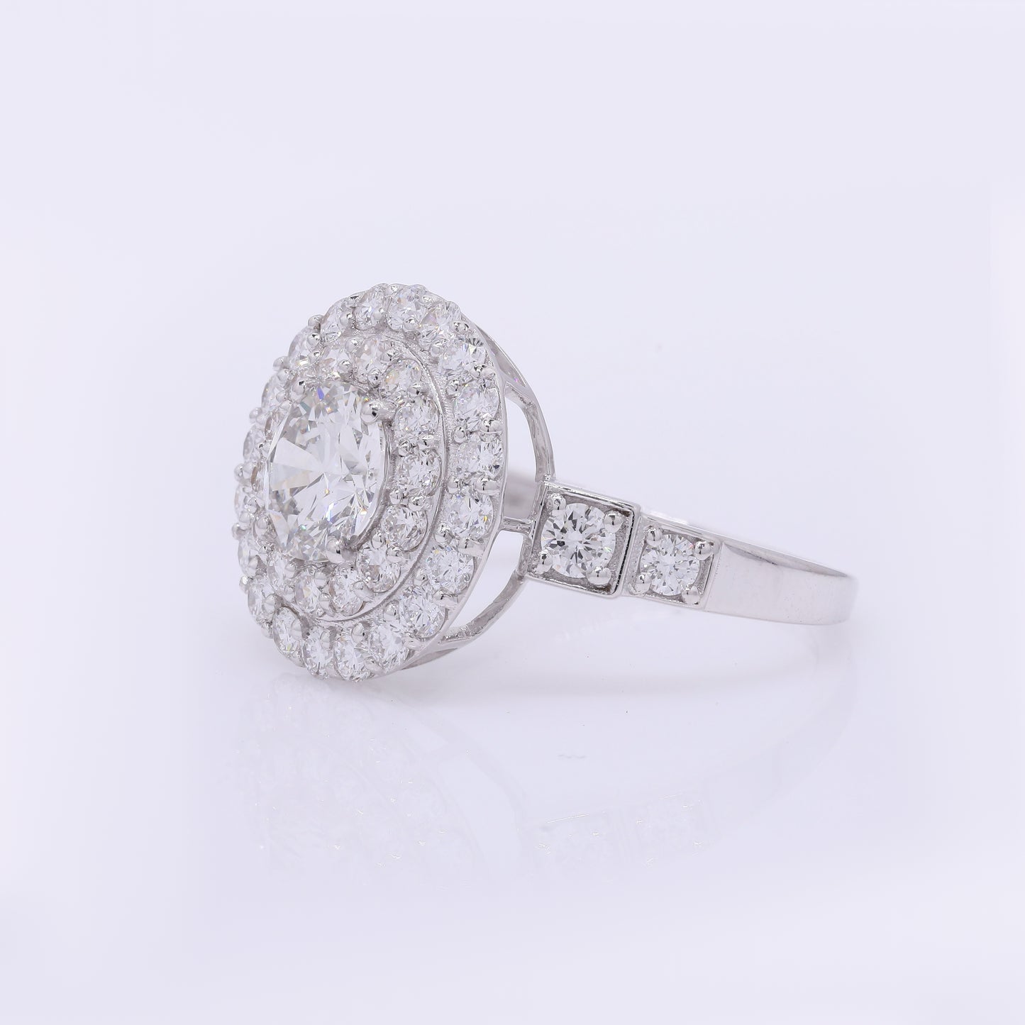 2.23 Carats Lab Grown Diamond 14K Gold Ring