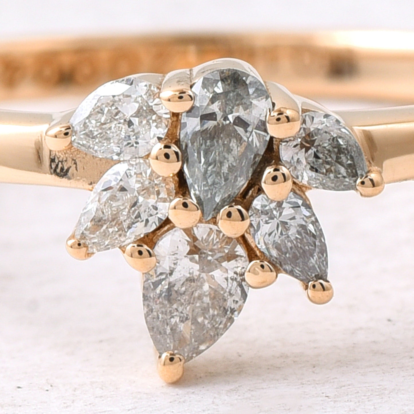 0.30 Ct Pear Diamond 14K Gold Ring