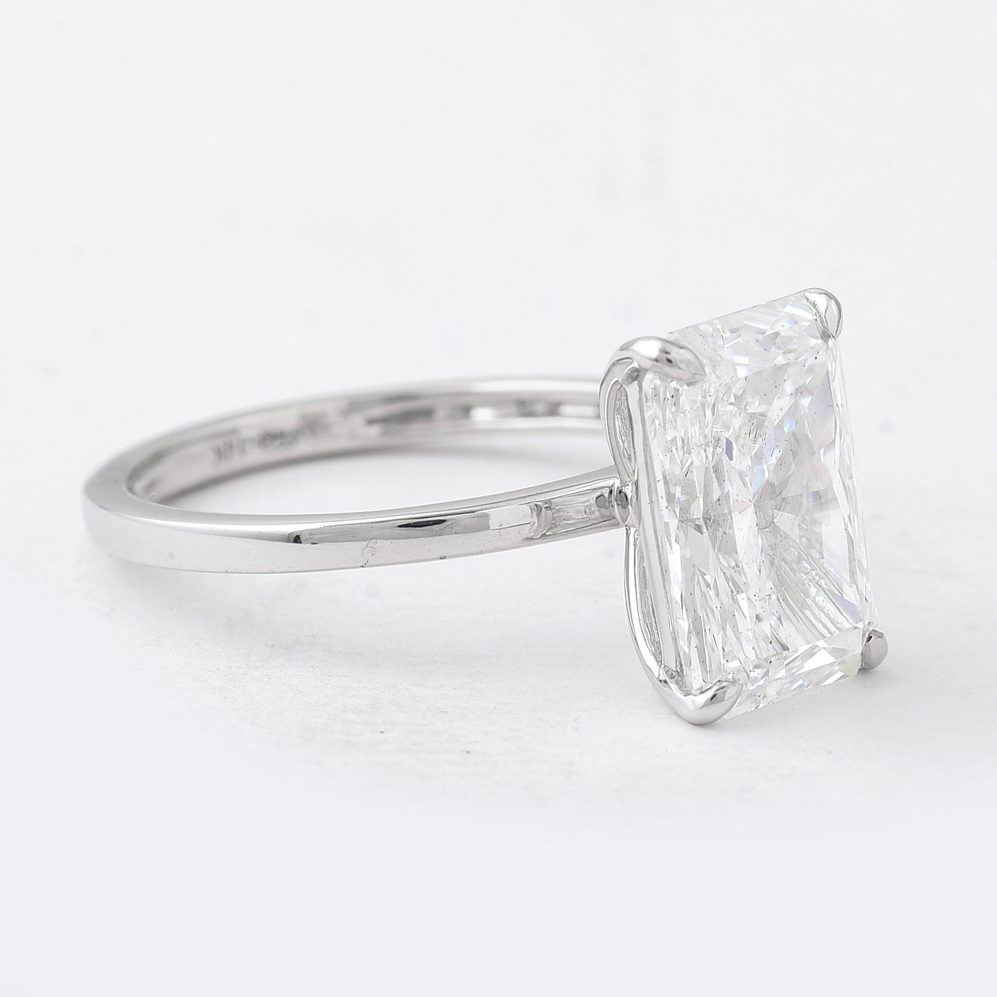 4.00 Carats Lab Grown Diamond 14K Gold Ring