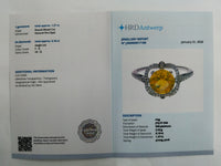 1.43 Ct Round Mixed Cut Natural Fire Opal 950 Platinum Ring