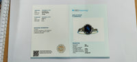 2.25 Ct Oval Mixed Cut Natural Sapphire 14K Gold Ring