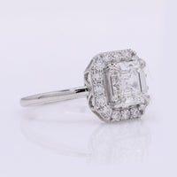 2.34 Carats Lab Grown Diamond 950 Platinum Ring