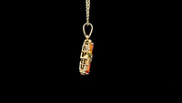 1.74 Ct Marquise Multi Sapphire 14K Gold Pendant