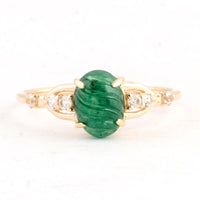 1.34 Ct Oval Emerald 14K Gold Ring