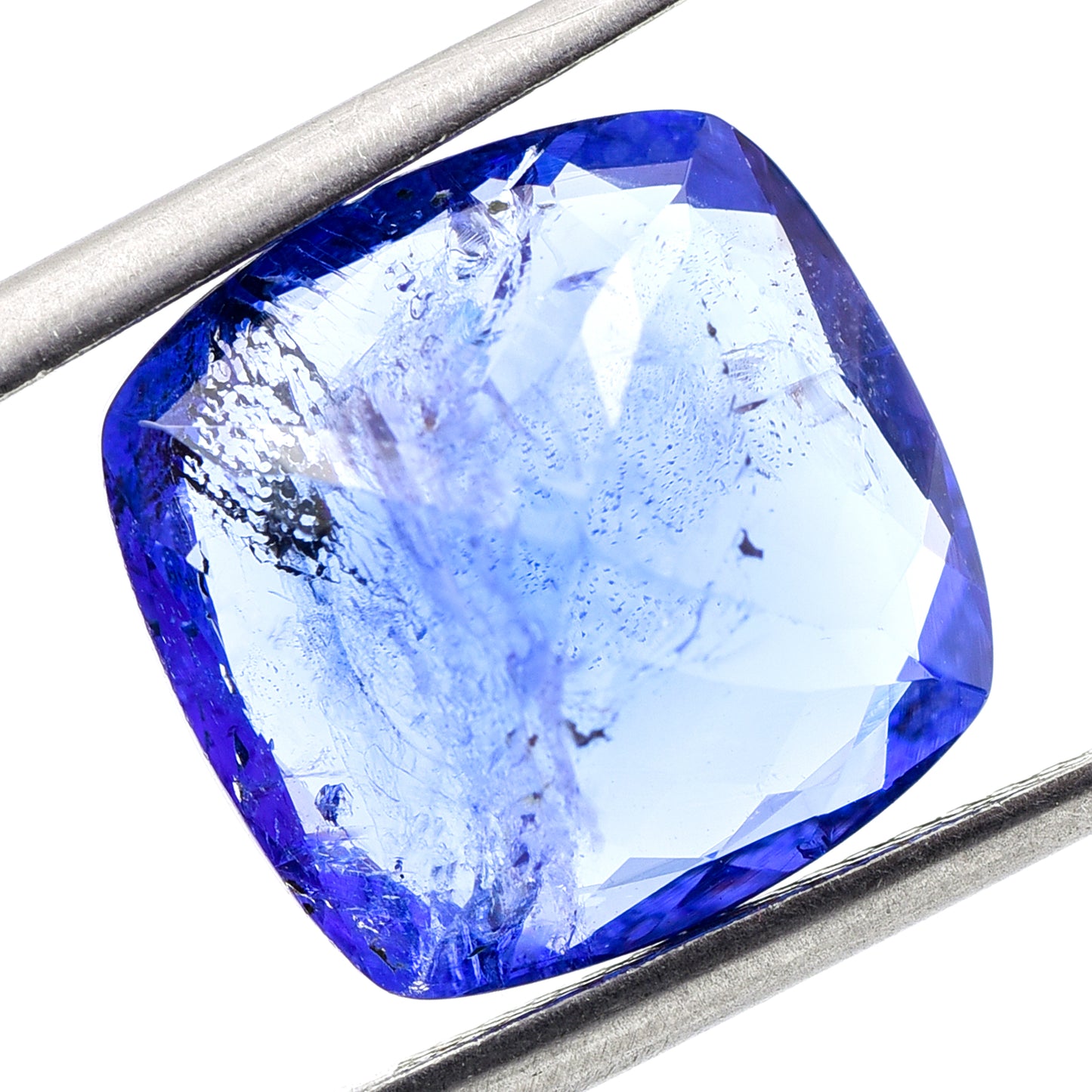 8.82 Natural Zoisite Tanzanite Cushion Mixed Cut Gemstone