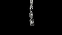 3.30 Carats Lab Grown Diamond 14K Gold Pendant