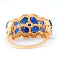 4.25 Ct Oval Sapphire 14K Gold Ring
