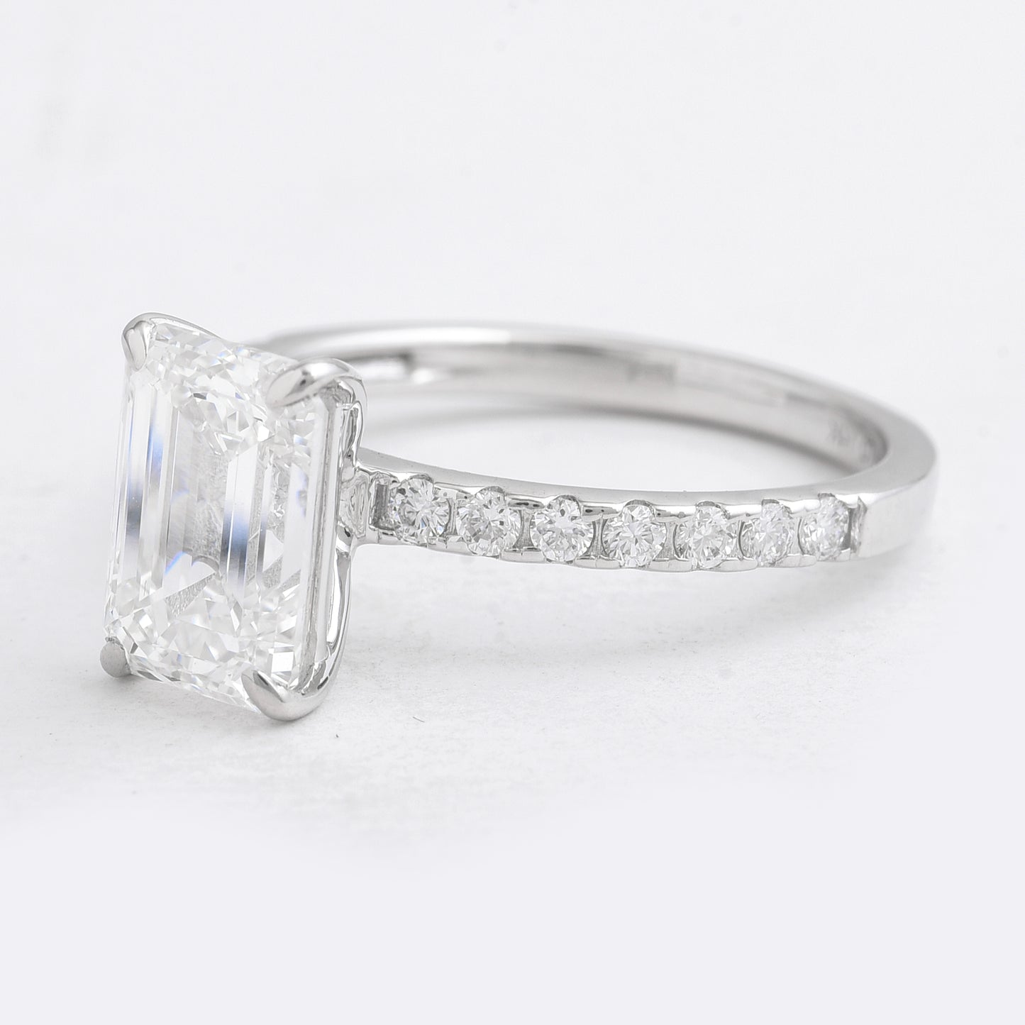 3.03 Carats Lab Grown Diamond 14K Gold Ring